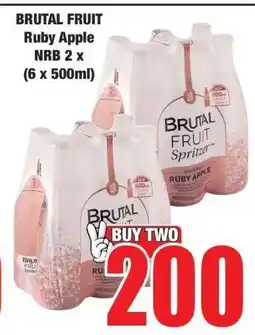 Boxer BRUTAL FRUIT RUBY APPLE NRB 2 X (6 X 500ML) offer