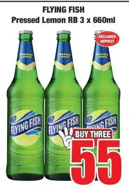 Boxer FLYING FISH Pressed Lemon RB 3 x 660ml offer