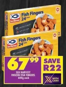 Shoprite Sea Harvest Frozen Fish Fingers offer