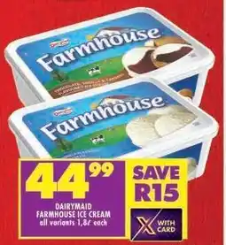 Shoprite DAIRYMAID FARMHOUSE ICE CREAM offer