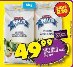 Shoprite SUPER WHITE Super Maize Meal offer