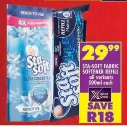 Shoprite STA-SOFT FABRIC SOFTENER REFILL offer