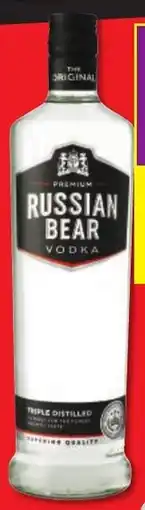Shoprite Liquor Russian bear vodka offer