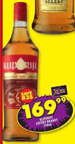 Shoprite Liquor Klipdrift export brandy offer