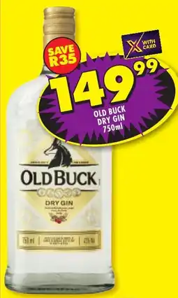 Shoprite Liquor Old buck dry gin offer