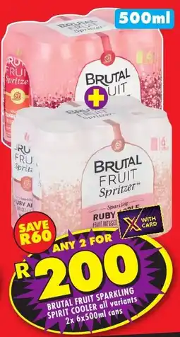 Shoprite Liquor Brutal fruit sparkling spirit cooler offer