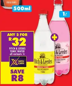 Shoprite Liquor Fitch & leedes tonic water offer