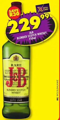 Shoprite Liquor J&B blended scotch whisky offer