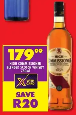 Shoprite Liquor High commissioner blended scotch whisky offer