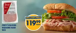 Econo Foods Frey's sliced square ham offer