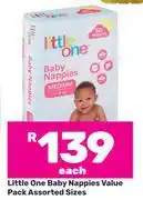 Game Little One Baby Nappies Value Pack Assorted Sizes offer