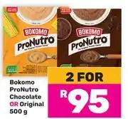 Game Bokomo Pro Nutro Chocolate Or Original-For 2 x 500g offer