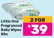 Game Little One Fragranced Baby Wipes-For 2 x 80s offer