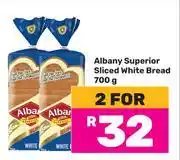 Game Albany Superior Sliced White Bread-For 2 x 700g offer