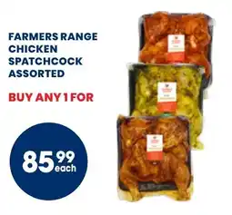 Econo Foods Farmers range chicken spatchcock assorted offer