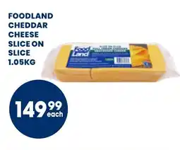 Econo Foods Foodland cheddar cheese slice on slice offer