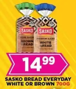 Goal Supermarket Sasko bread everyday white or brown offer