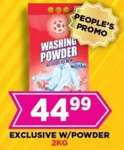 Goal Supermarket Exclusive washing powder offer