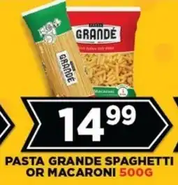 Goal Supermarket Pasta grande spaghetti or macaroni offer