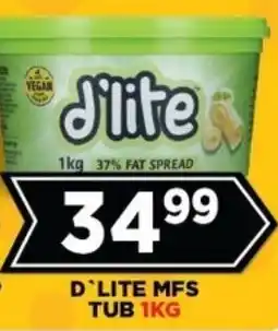 Goal Supermarket D'lite 37% fat spread tub offer