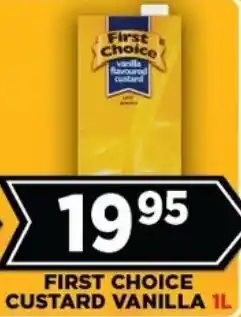 Goal Supermarket First choice custard vanilla offer