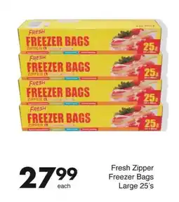 Save Hyper Fresh Zipper Freezer Bags Large offer