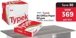 Makro Typek A4 Office Paper 80 gsm offer