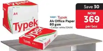 Makro Typek A4 Office Paper 80 gsm offer