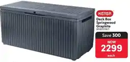 Makro Keter Deck Box Springwood Graphite offer