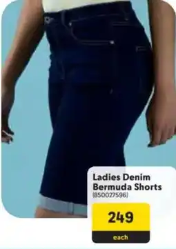 Makro Ladies Denim Bermuda Shorts offer