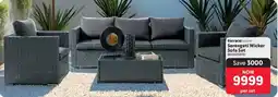 Makro Terrace Leisure Serengeti Wicker Sofa Set offer