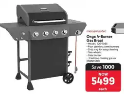 Makro Megamaster Onyx 4-Burner Gas Braai offer