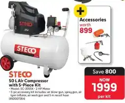 Makro Steco Air Compressor with Accessories offer
