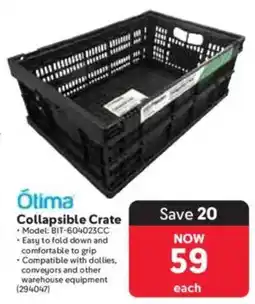 Makro Otima Collapsible Crate offer