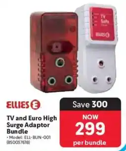 Makro Ellies TV and Euro High Surge Adaptor Bundle offer