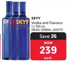 Makro SKYY Vodka and Flavours offer