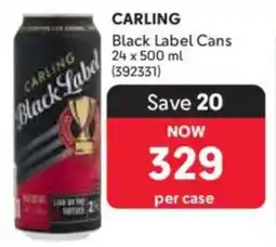 Makro Carling Black Label Cans offer