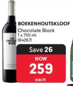 Makro Boekenhoutskloof Chocolate Block offer