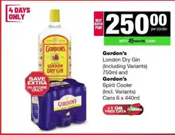 Spar Tops Gordon’s London Dry Gin & Spirit Cooler Combo offer