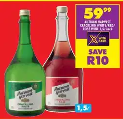Shoprite AUTUMN HARVEST CRACKLING WHITE/RED/ROSE WINE 1,5ℓ each offer