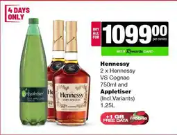 Spar Tops Hennessy and Appletiser Combo offer