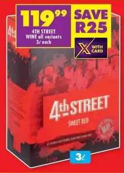 Shoprite 4TH STREET WINE all variants offer
