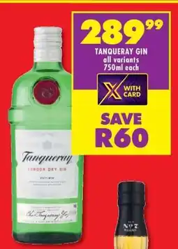 Shoprite Tanqueray Gin offer