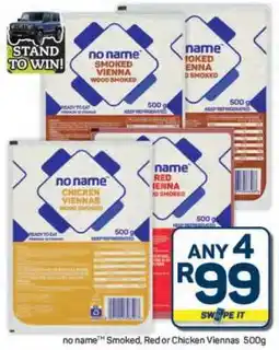 Pick n Pay Hypermarket no name Smoked, Red or Chicken Viennas offer