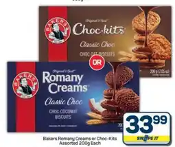 Pick n Pay Hypermarket Bakers Romany Creams or Choc-kits offer