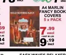 Arrow Cash And Carry A4 Marlin Fancy Book Covers 5x pack offer