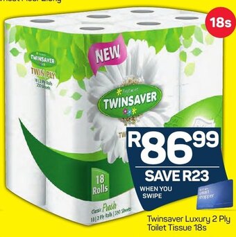 Pick n Pay Twinsaver Luxury 2 Ply Toilet Tissue 18s offer