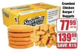 Boxer Superstores Crumbed Chicken Burger/ Nuggets offer