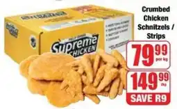 Boxer Superstores Crumbed Chicken Schnitzels/ Strips offer