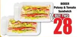 Boxer Superstores BOXER Polony & Tomato Sandwich offer